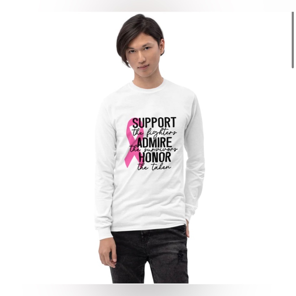 Graphic T-Shirt "SUPPORT, ADMIRE & HONOR" Long Sleeve Shirt